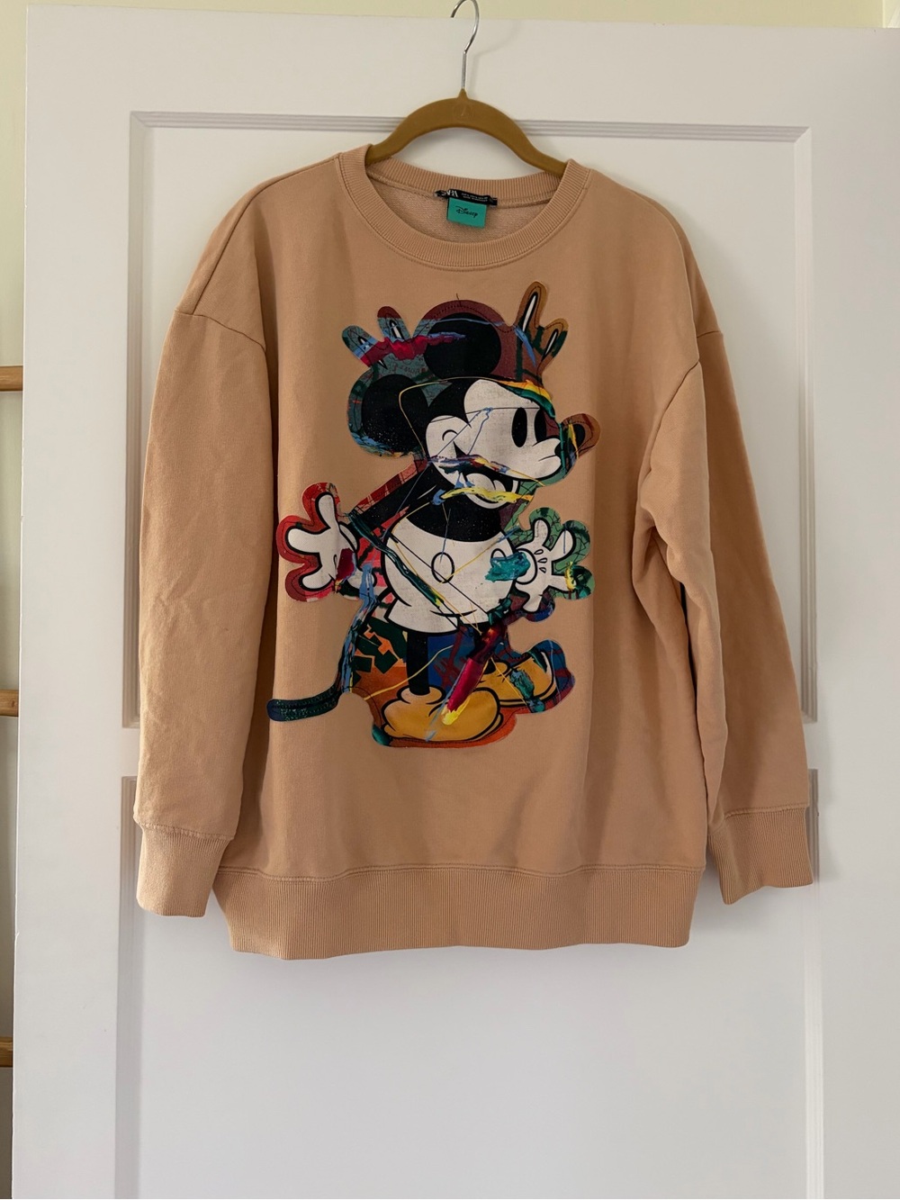 Zara x Disney Mickey Mouse Crewneck Modern Art Sweatshirt